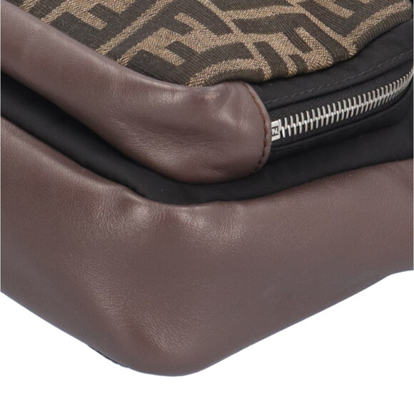 Pre-owned Fendi Zucca Backpack/Daypack, Nylon 7VZ047, Men's